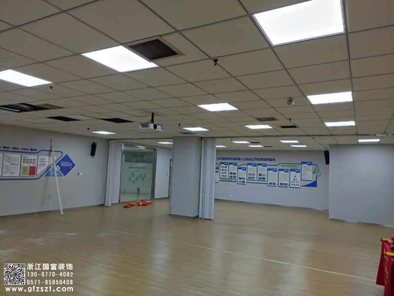 湖州長興區農村電商公共服務中心展廳裝修開工大吉