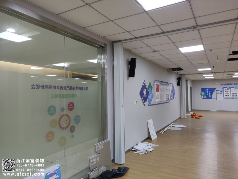 湖州長興區農村電商公共服務中心展廳裝修開工大吉