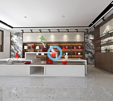 杭州古董收藏展廳設計全景案例