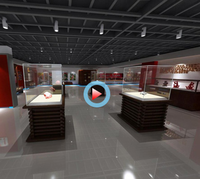 杭州朱砂文化展廳設計全景案例