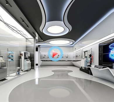 機械設備展廳設計全景案例