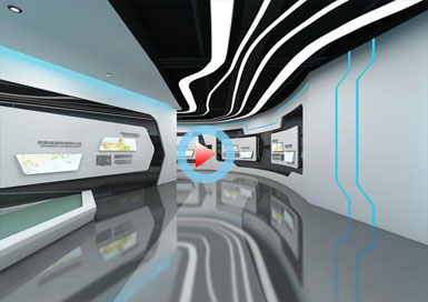 西湖隧道配套工程技術展廳全景案例