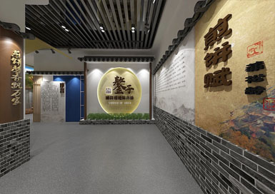 地區民俗館展廳裝修設計案例效果圖