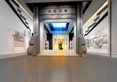 名人檔案展館裝修設(shè)計(jì)案例效果圖