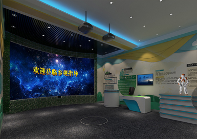 氣象科普展廳裝修設計效果圖