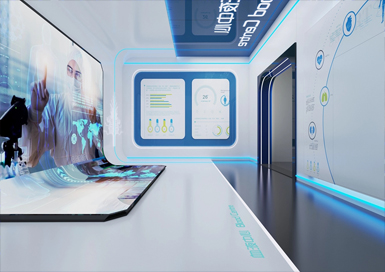 醫(yī)療科普展廳裝修設(shè)計(jì)案例效果圖