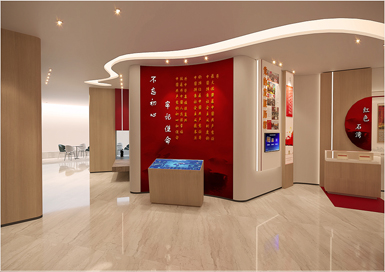 杭州余杭區黨建展廳裝修設計效果圖