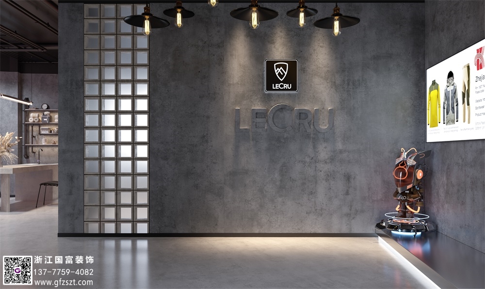 微水泥工業風展廳裝修該怎么設計？