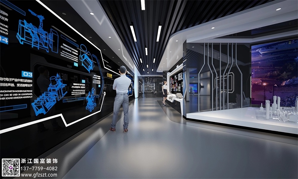 企業展廳設計效果圖