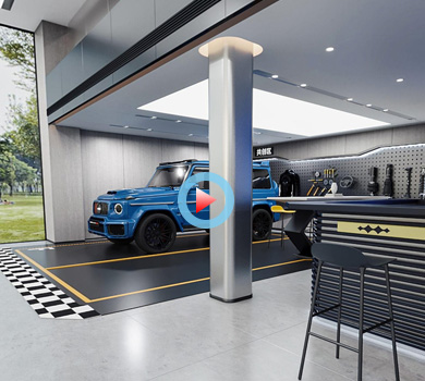 杭州汽車4s店展廳設計全景案例