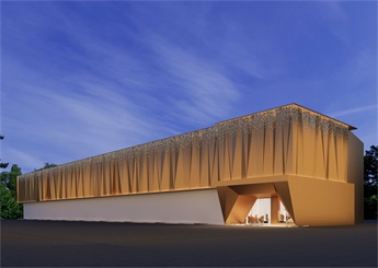 服裝產業園展廳裝修設計案例效果圖