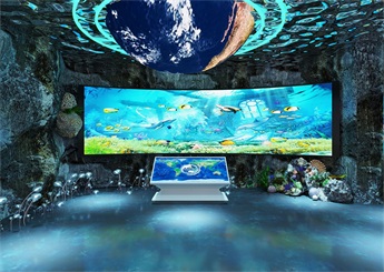海洋教育科普館展廳裝修設(shè)計(jì)案例效果圖