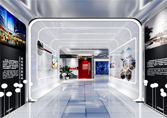 GaNHEMT企業(yè)展廳裝修設(shè)計(jì)案例效果圖