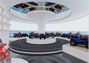 兒童電動(dòng)車展廳設(shè)計(jì)裝修案例效果圖