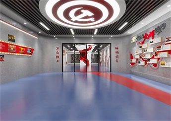 杭州黨建展廳設(shè)計(jì)裝修案例效果圖