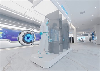 河南醫(yī)療展廳設(shè)計(jì)裝修案例效果圖